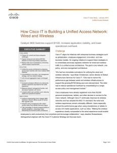 How Cisco IT is Building a Unified Access Network: operational overhead.