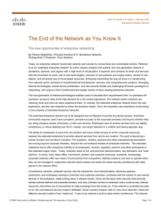 The End of the Network as You Know It