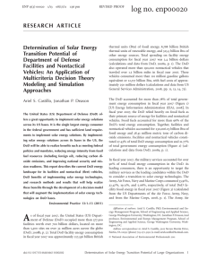 RESEARCH ARTICLE Determination of Solar Energy
