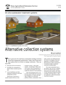 T Alternative collection systems On-site wastewater treatment systems B-6098