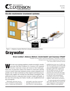 Graywater On-site wastewater treatment sys tems B-6176 10-05