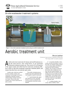 A Aerobic treatment unit On-site wastewater treatment systems L-5302