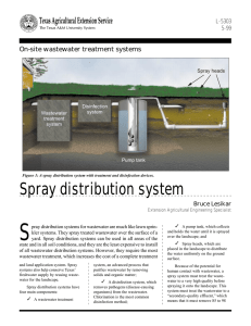 S Spray distribution system On-site wastewater treatment systems L-5303