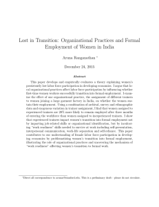 Lost in Transition: Organizational Practices and Formal Aruna Ranganathan December 24, 2015