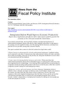 Fiscal Policy Institute News from the