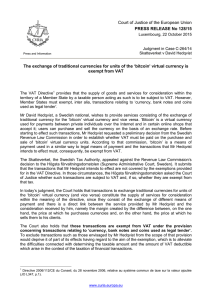 Court of Justice of the European Union PRESS RELEASE No 128/15