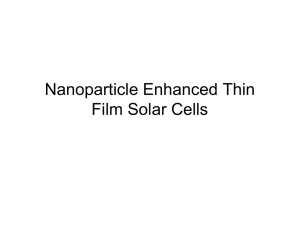 Nanoparticle Enhanced Thin Film Solar Cells