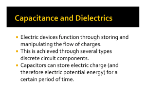 Electric devices function through storing and  manipulating the flow of charges. This is achieved through several types 