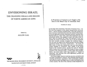 ENVISIONING ISRAEL THE CHANGING IDEALS AND IMAGES OF NORTH AMERICAN JEWS