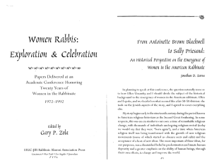 Women  Rabbis: Exploration celebration &amp;