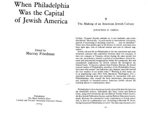 When Philadelphia Was  the Capital of Jewish  America 9