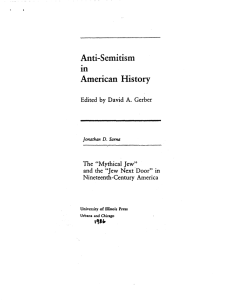 Anti-Semitism American  History tn by