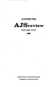 AJSrevie&#34;\V 1980 VOLUME  FIVE AN OFFPRINT FROM