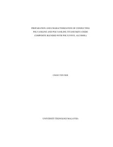 PREPARATION AND CHARACTERIZATION OF CONDUCTING POLYANILINE AND POLYANILINE-TITANIUM(IV) OXIDE