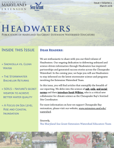 Headwaters Inside this Issue  Dear Readers: