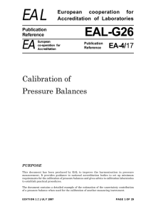 EAL EAL-G26 EA Calibration of