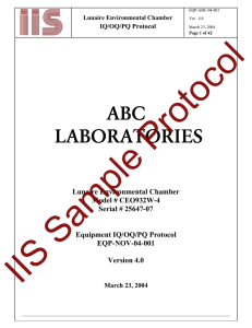 Protocol Sample ABC LABORATORIES
