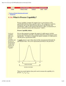 6.1.6. What is Process Capability?