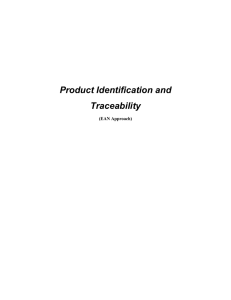 Product Identification and Traceability  (EAN Approach)