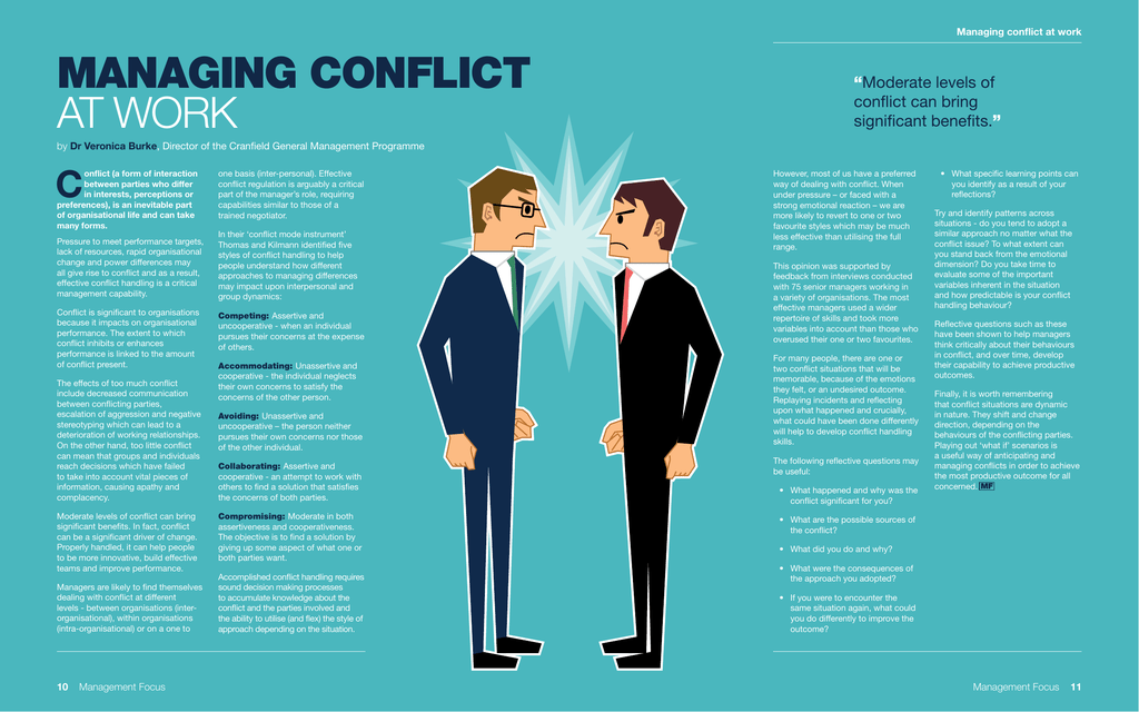 case study conflict in the workplace