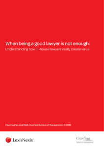 When being a good lawyer is not enough:
