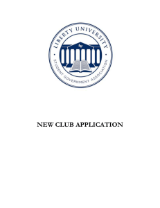 NEW CLUB APPLICATION