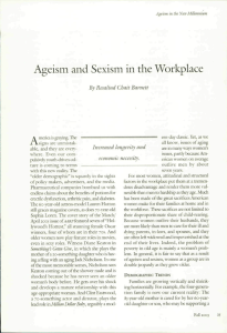 Ageism and Sexism in the Workplace By Rosalind Chait Barnett