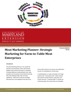 Meat Marketing Planner: Strategic Marketing for Farm-to-Table Meat Enterprises