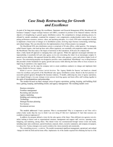 Case Study Restructuring for Growth and Excellence