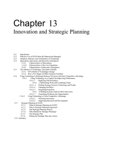 Chapter 13 Innovation and Strategic Planning
