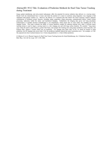 AbstractID: 9512 Title: Evaluation of Prediction Methods for Real-Time Tumor... during Treatment