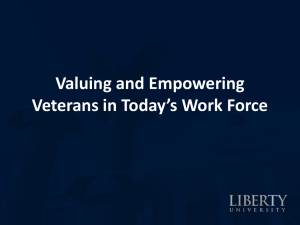 Valuing and Empowering Veterans in Today’s Work Force
