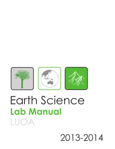 Earth Science Lab Manual LUOA