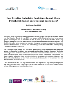 How Creative Industries Contribute to and Shape 2nd December 2013