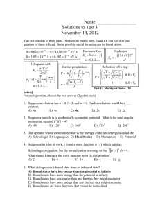 Name _________________ Solutions to Test 3 November 14, 2012