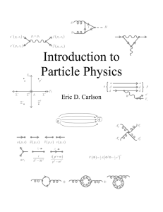 Introduction to Particle Physics Eric D. Carlson