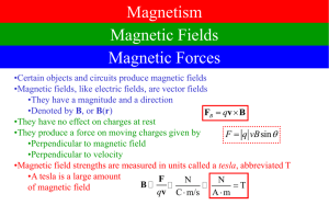 Magnetism Magnetic Fields Magnetic Forces