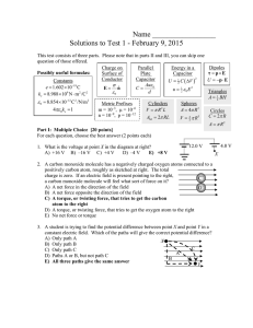 Name _________________ Solutions to Test 1 - February 9, 2015
