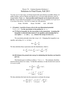 Solutions to Final Exam, Fall 2011