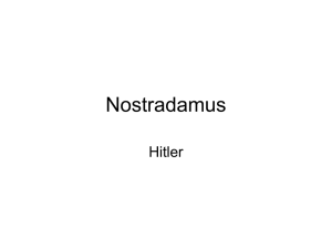 Nostradamus Hitler