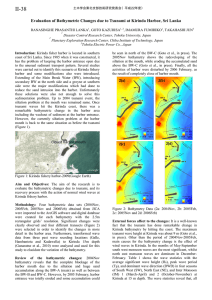 Evaluation of Bathymetric Changes due to Tsunami at Kirinda Harbor,...