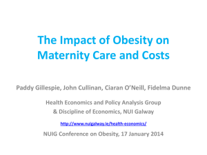 The Impact of Obesity on Maternity Care and Costs