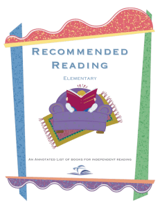Recommended Reading  Elementary