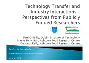 Paul O’Reilly, Dublin Institute of Technology
