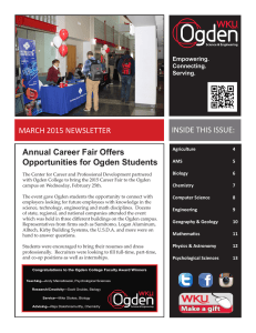 INSIDE THIS ISSUE: MARCH 2015 NEWSLETTER Annual Career Fair Offers