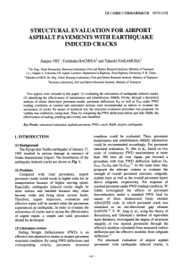 STRUCTURAL  EVALUATION  FOR  AIRPORT INDUCED  CRACKS