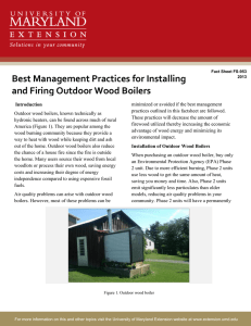 Best Management Practices for Installing and Firing Outdoor Wood Boilers