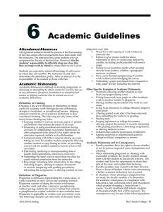 6 Academic Guidelines Attendance/Absences