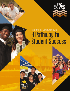 A Pathway to Student Success Report to the Community 2013