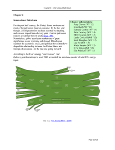 Chapter 4  International Petroleum Chapter collaborators: